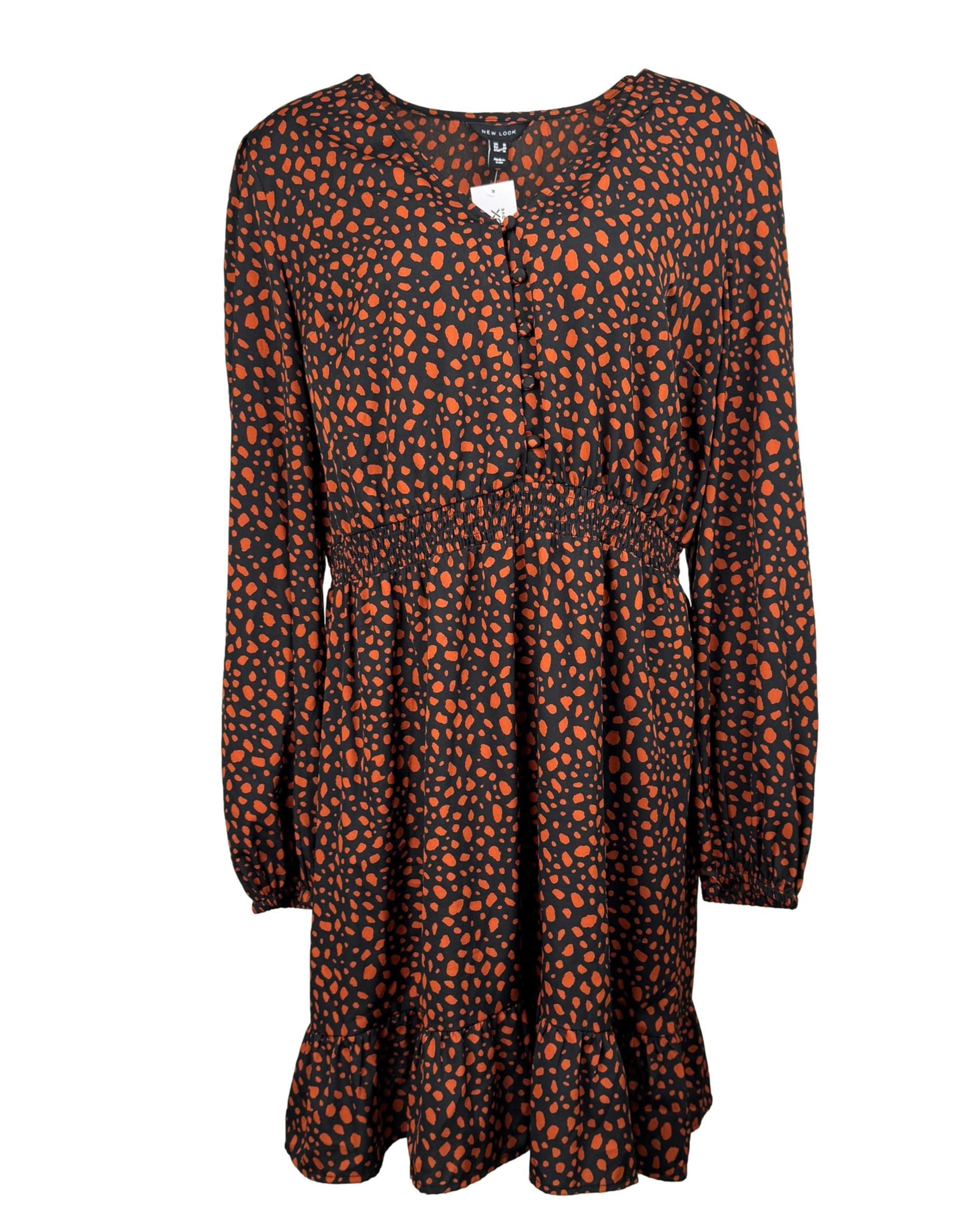 Juoda raštuota NEW LOOK suknelė, XXL