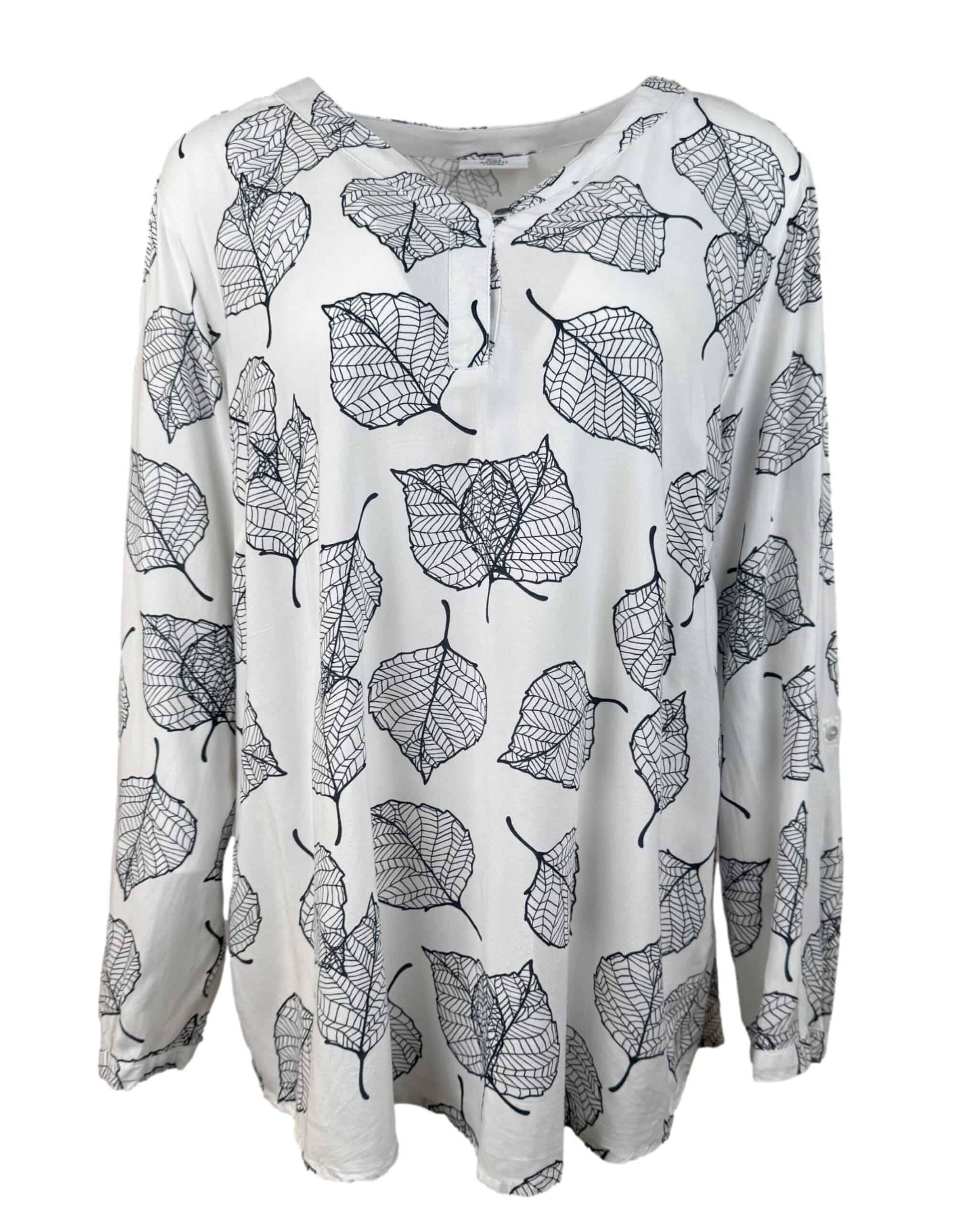 Balta raštuota GINA BENOTTI palaidinė, L