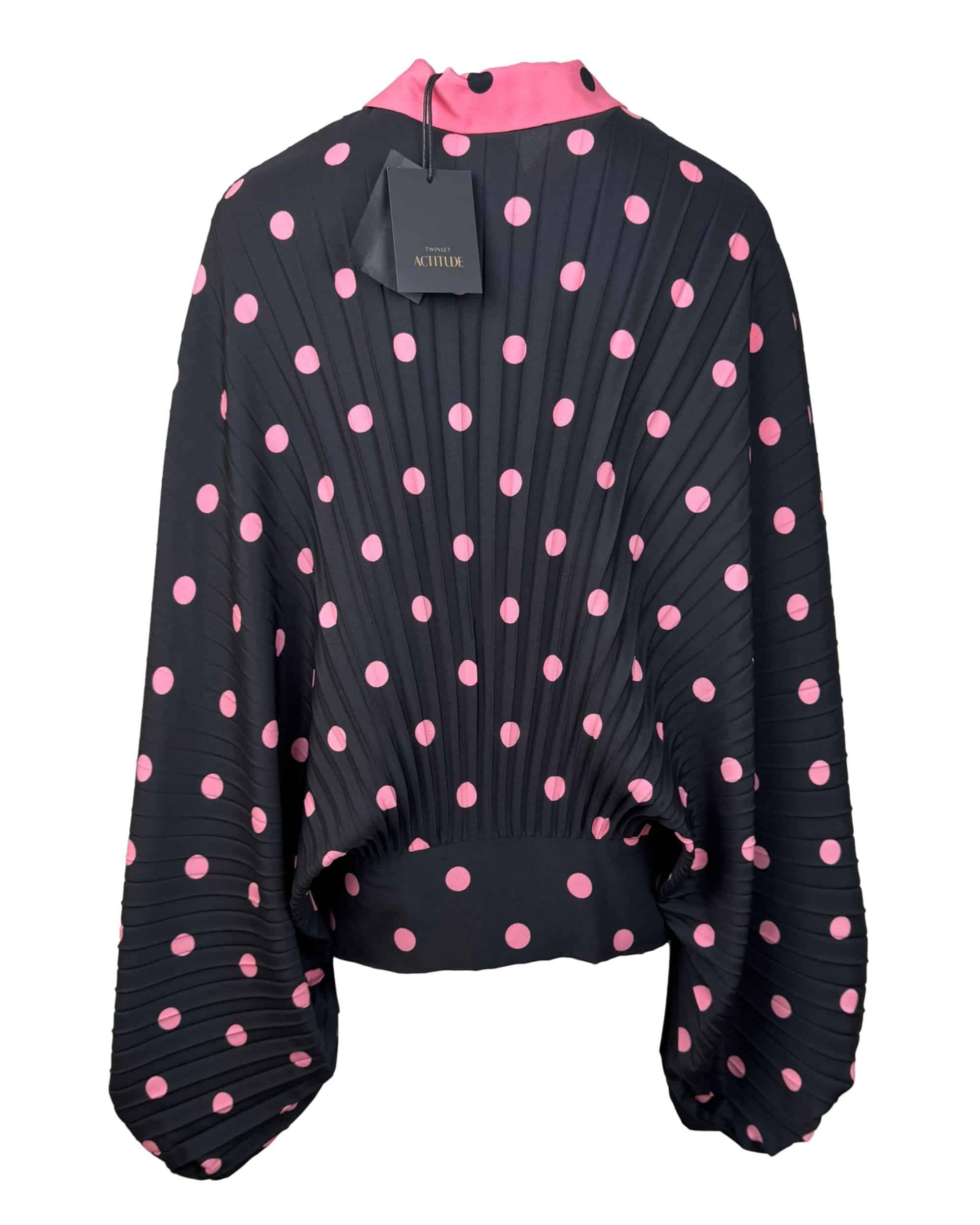 Juoda taškuota TWINSET ACTITUDE palaidinė, XL, NAUJA