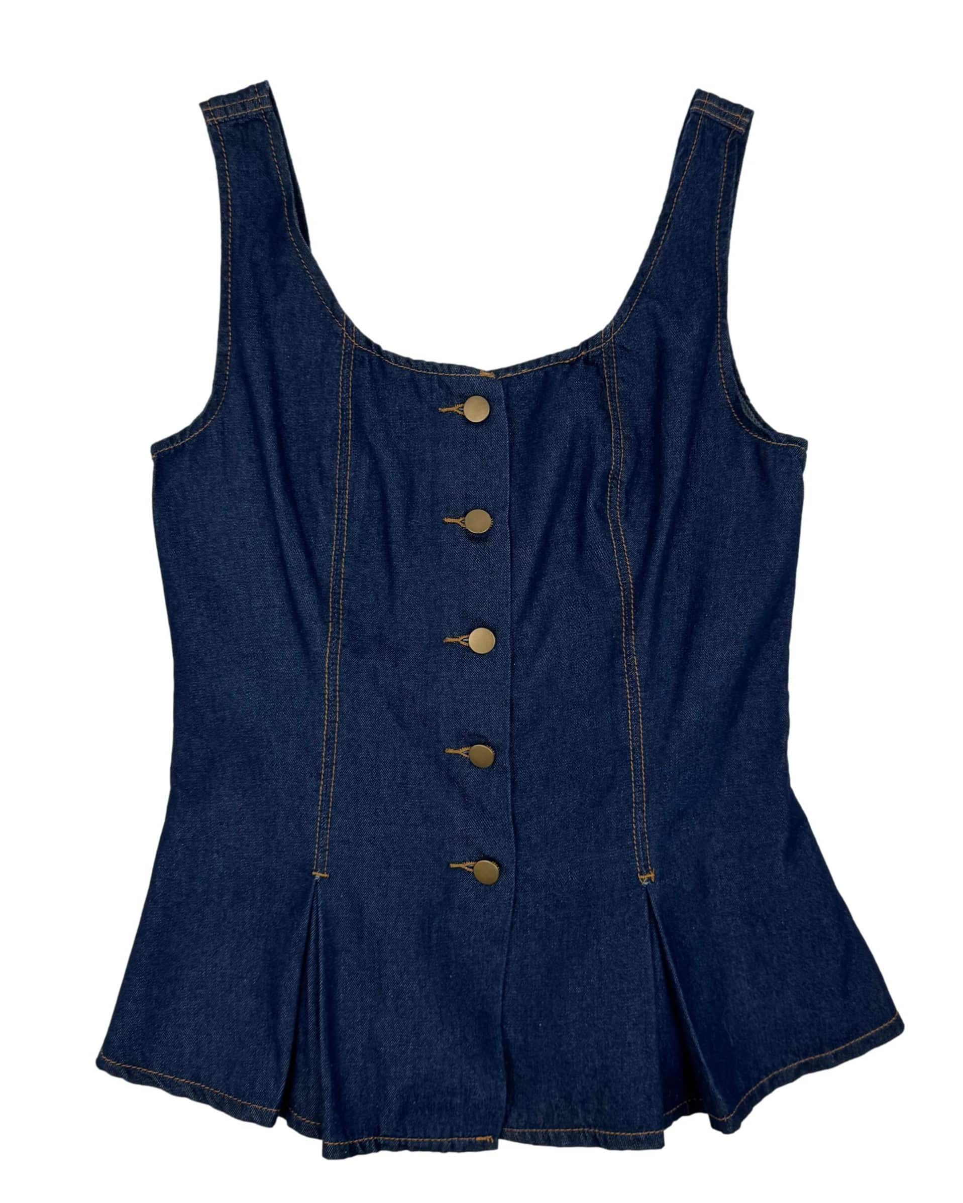 Mėlyna džinsinė FOREVER21 palaidinė, L, NAUJA