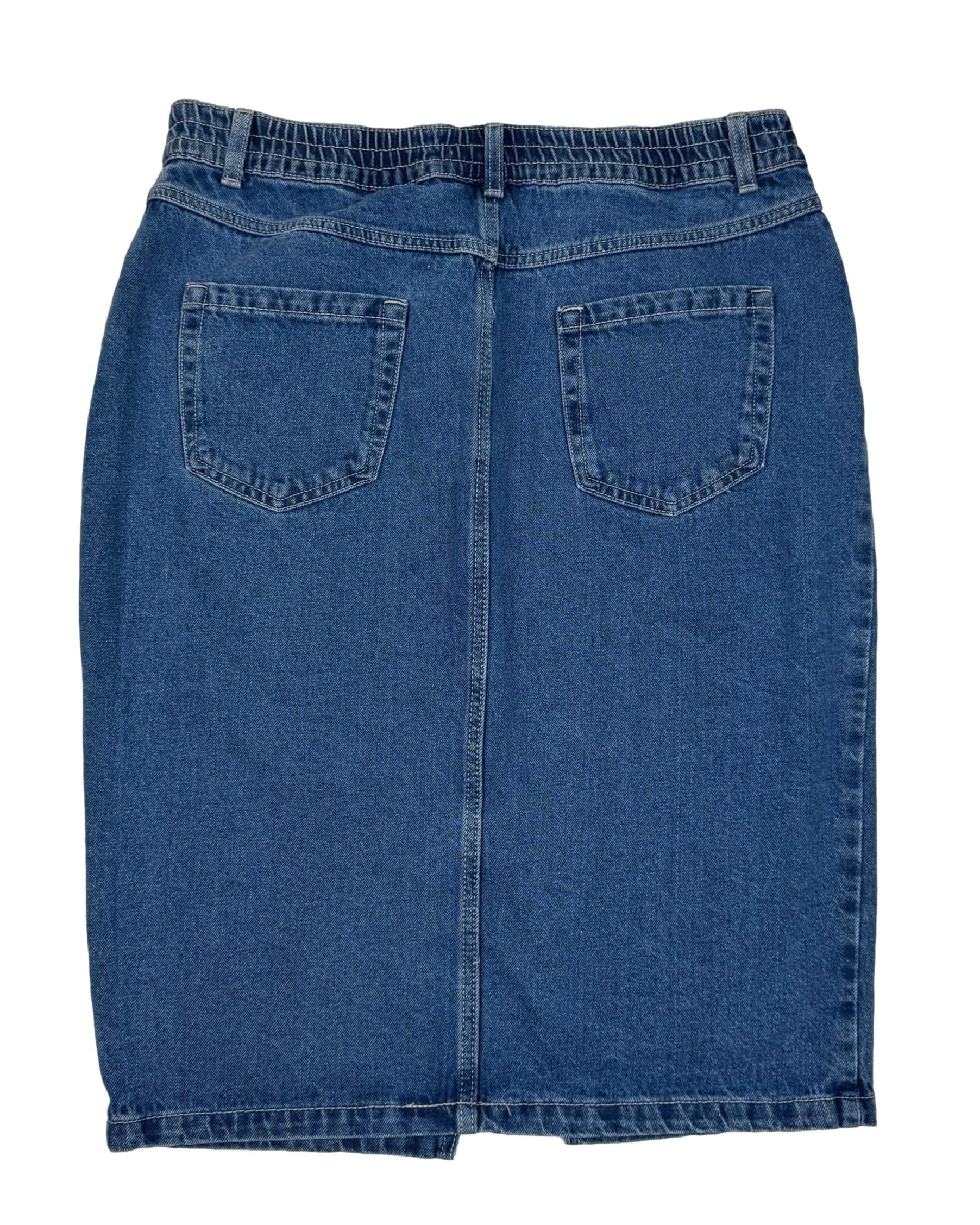 Mėlynas džinsinis DENIM COMPANY sijonas, XL