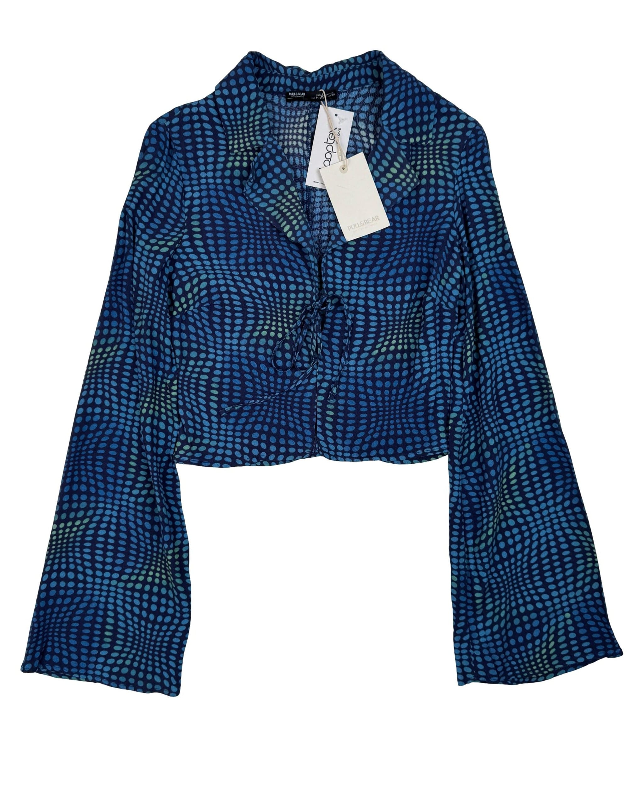 Mėlyna raštuota PULL&BEAR palaidinė, M, NAUJA