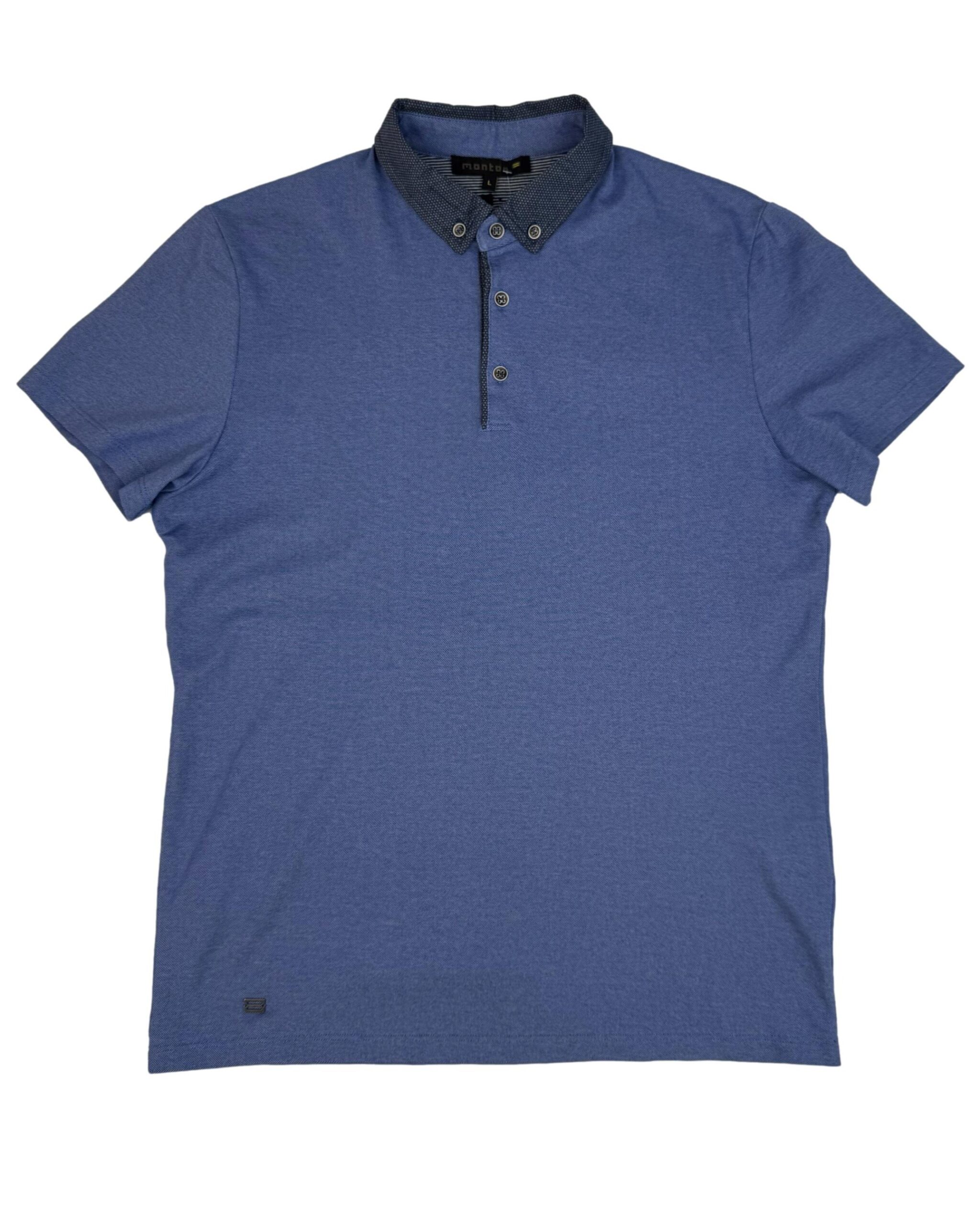 Vyriški mėlyni MONTON marškinėliai, L