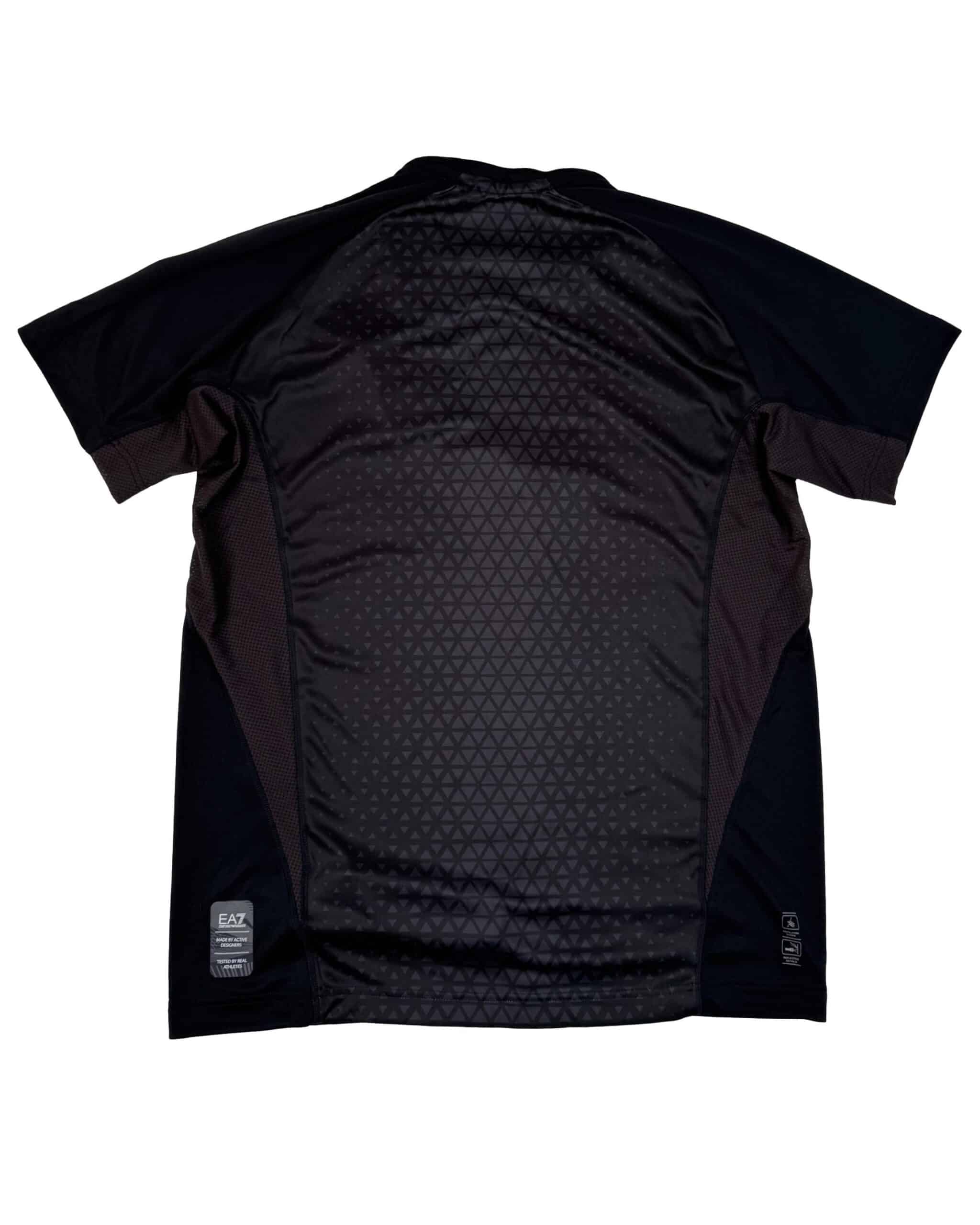 Juodi vyriški EA7 marškinėliai, S, NAUJI