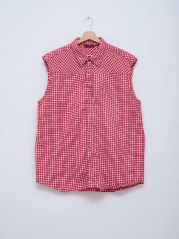 Raudoni languoti marškiniai, XXL