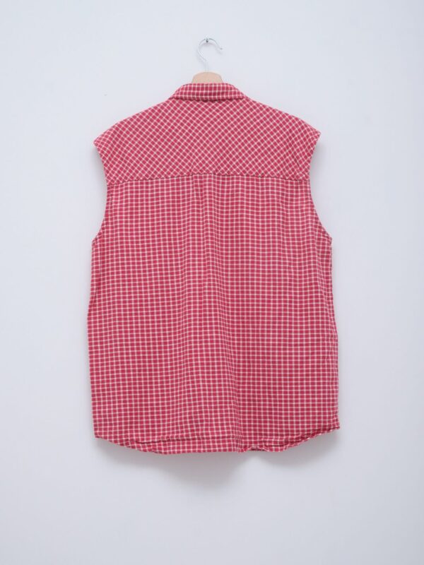 Raudoni languoti marškiniai, XXL