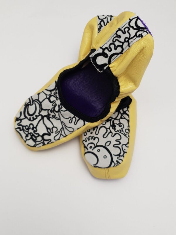 Raštuotos gelsvos balerinos, 38/39 dydis