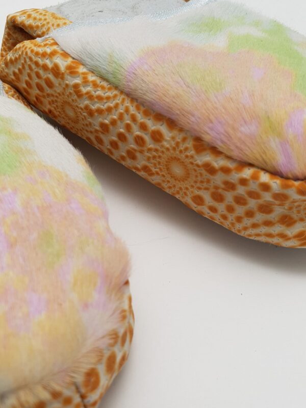 Rusvos gėlėtos balerinos, 38/39 dydis