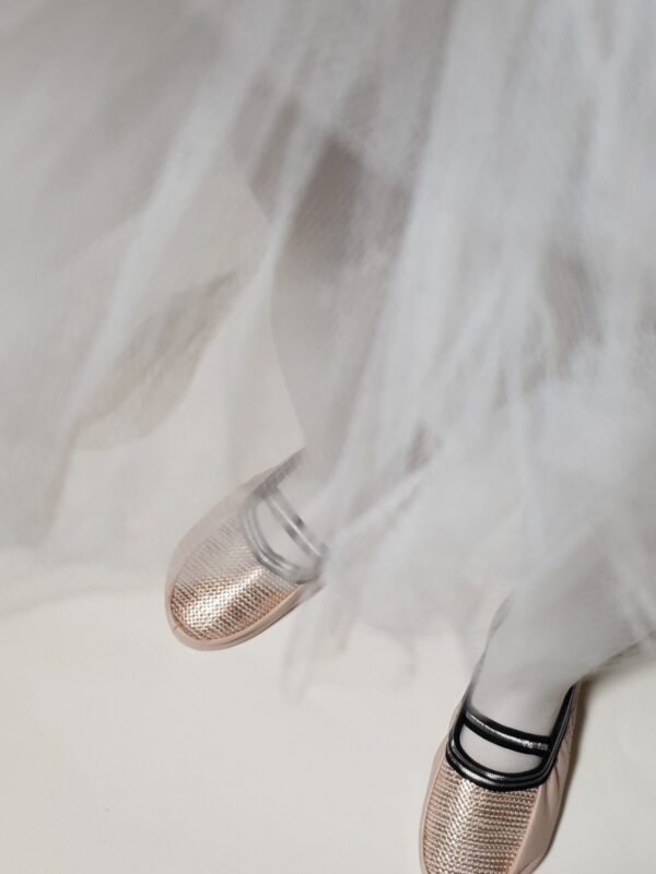 Kreminės spalvos balerinos mažosioms, 26/27