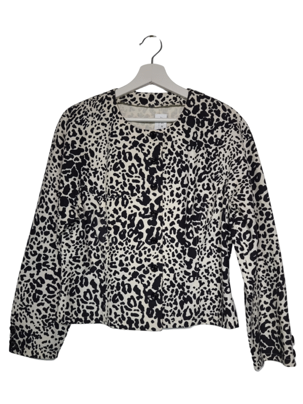 Baltas raštuotas švarkas, XL