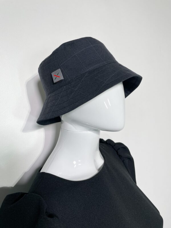 TEXTALE upcycled vilnonė kepurė / Bucket Hat, tamsiai mėlyna, M