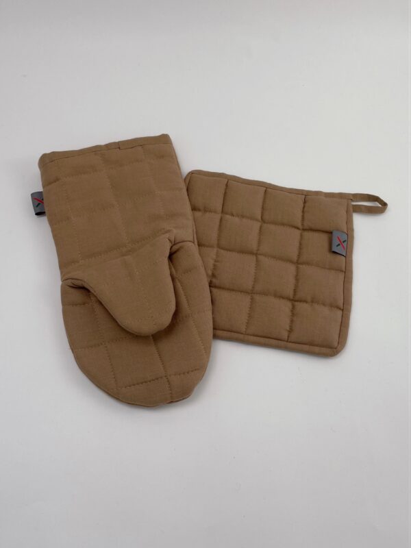 Paminkštinta lininė virtuvinė puodkėlė