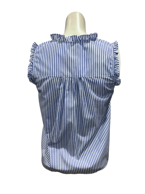 Dryžuota marškinių tipo surišama palaidinė, S