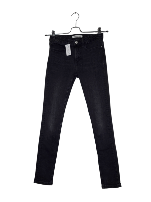 Juodi blukinti džinsai, 170 cm