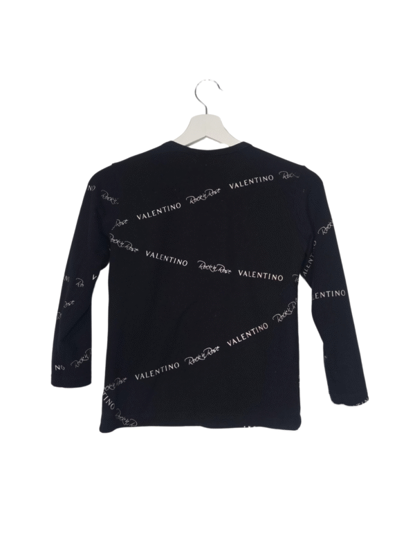 Juodi marškinėliai ilgomis rankovėmis, 8/10 m