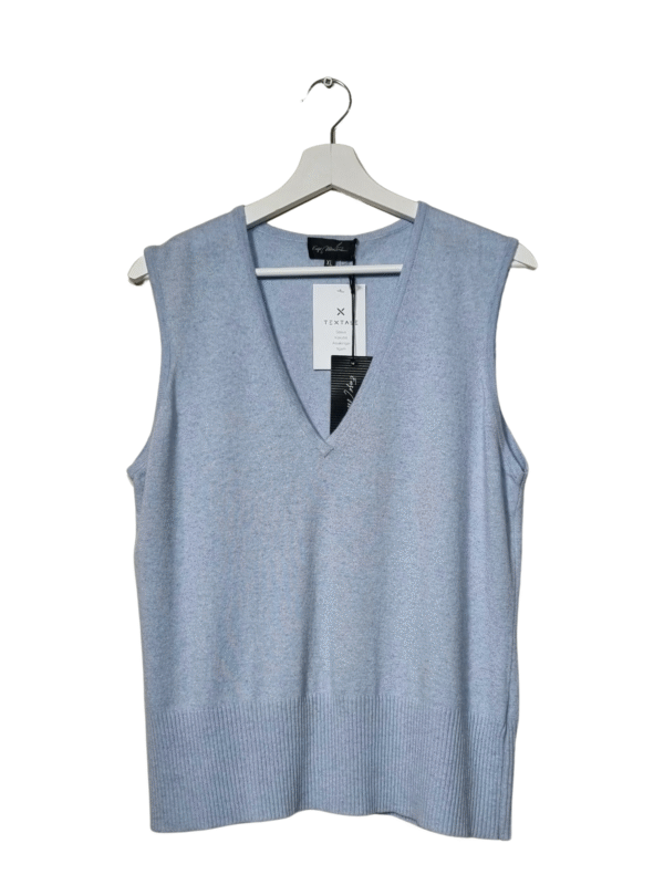 Žydra vilnos mišinio liemenė, XL