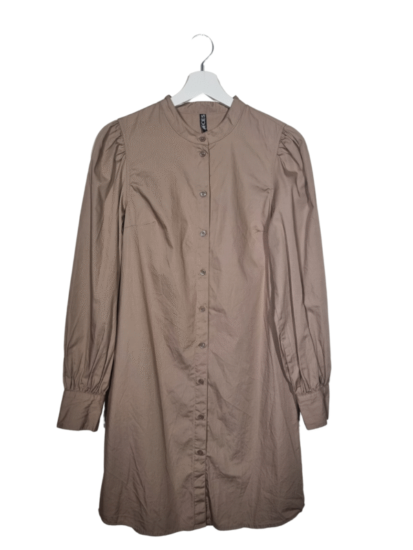 Kreminė marškinių tipo suknelė, S