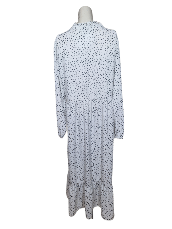 Balta taškuota suknelė, L