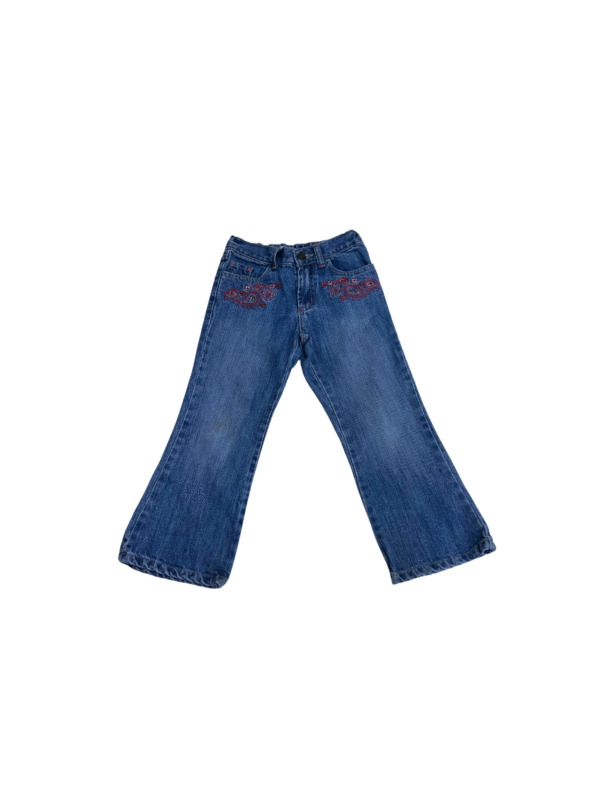 Mėlyni vaikiški džinsai, 5/6 m.