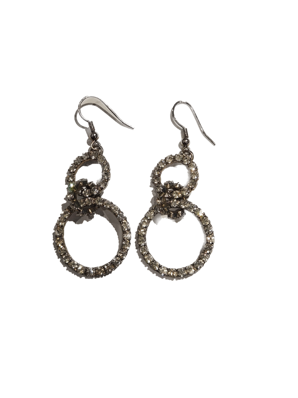 Kabantys blizgantys auskarai