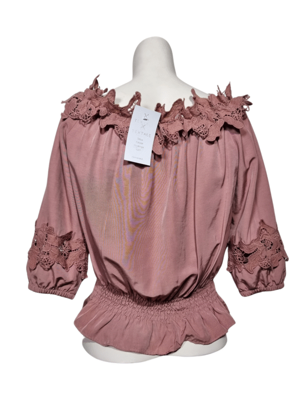 Blukintos rožinės spalvos palaidinė, S