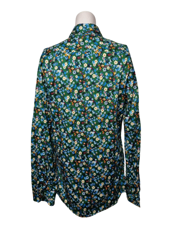 Žali gėlėti marškiniai, M