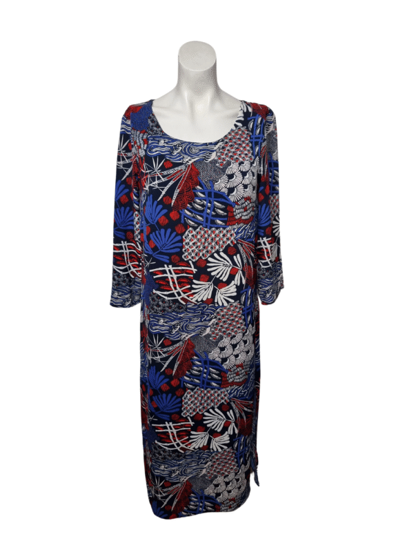 Mėlyna raštuota suknelė, M