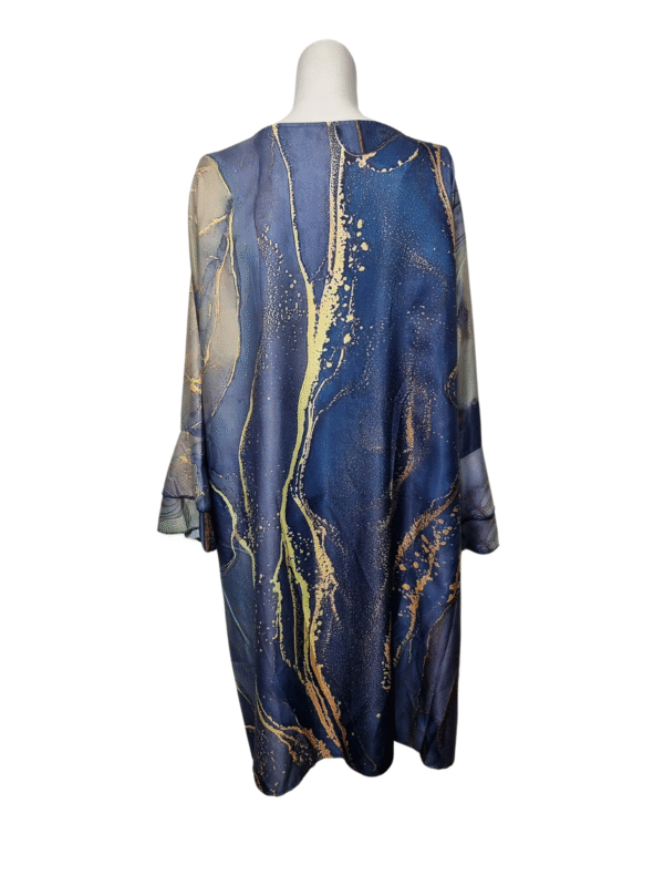 Mėlyna raštuota palaidinė, 5XL