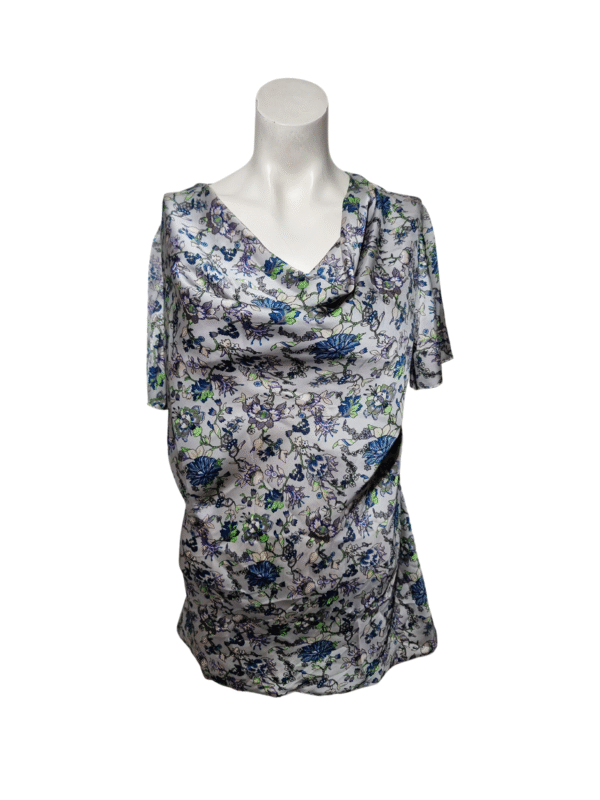 Pilka raštuota palaidinė, XL