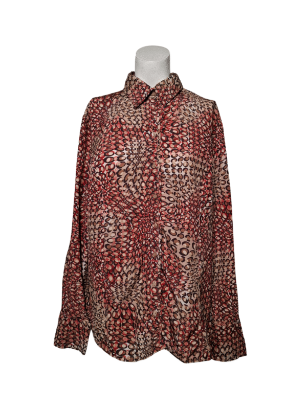 Rudi raštuoti marškiniai, XL