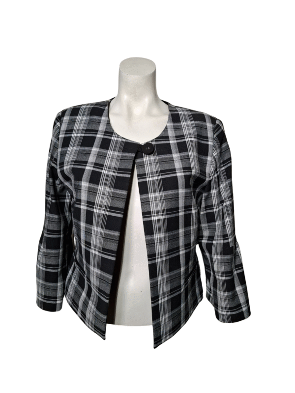 Juodas languotas švarkas, L