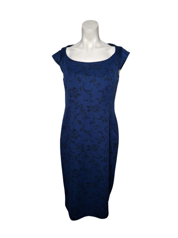 Mėlyna raštuota suknelė, XL