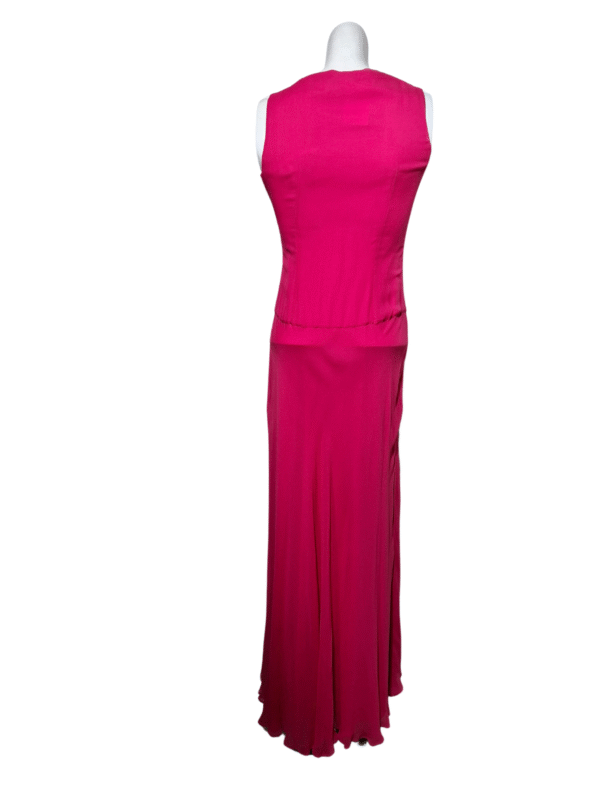 Rožinė šilkinė suknelė, S